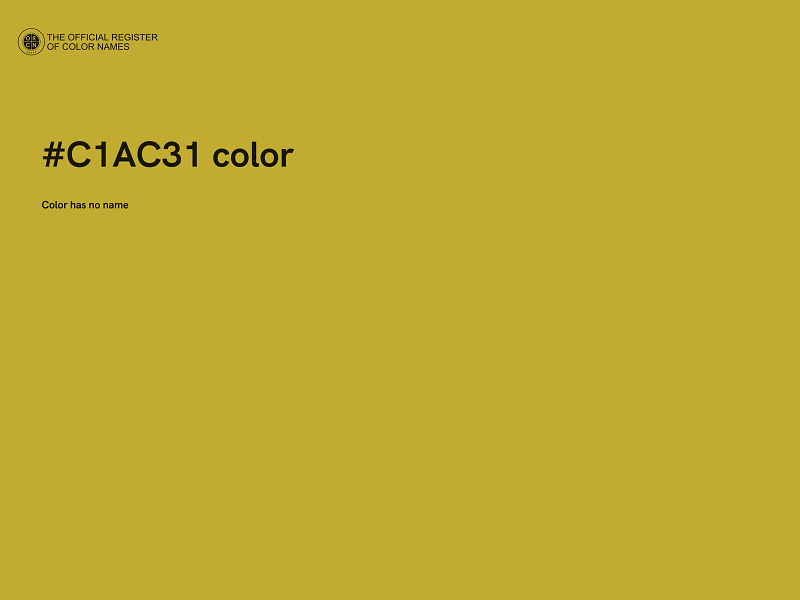 #C1AC31 color image