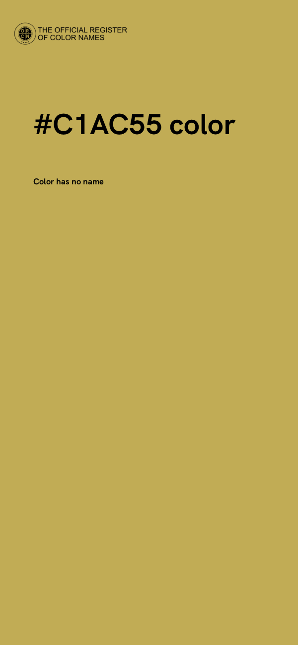 #C1AC55 color image
