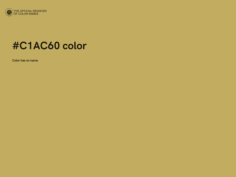 #C1AC60 color image