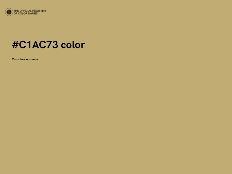 #C1AC73 color image