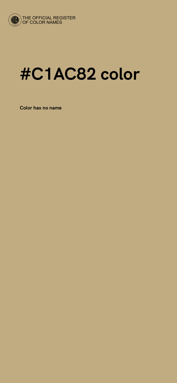 #C1AC82 color image