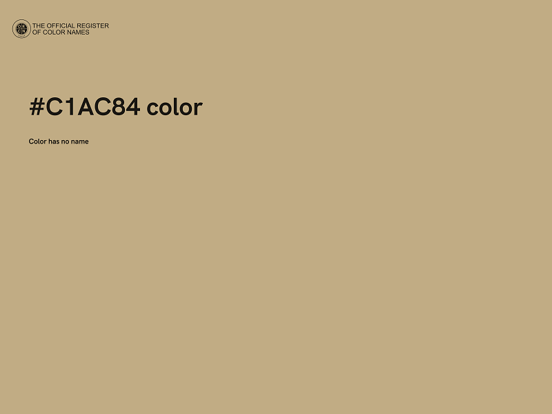 #C1AC84 color image