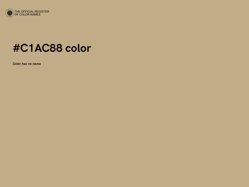 #C1AC88 color image