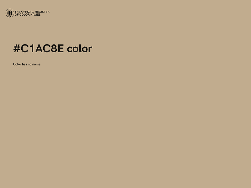 #C1AC8E color image