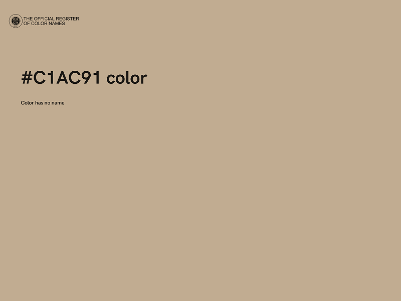 #C1AC91 color image