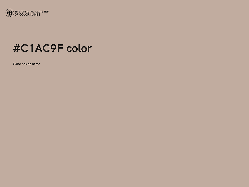 #C1AC9F color image