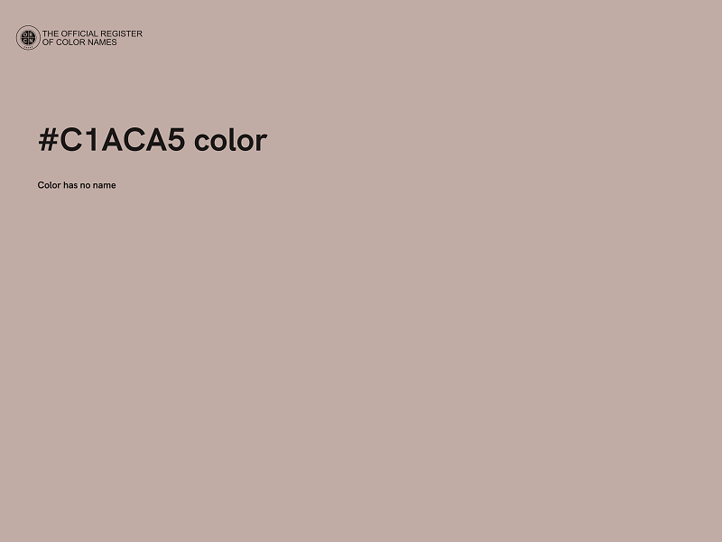 #C1ACA5 color image