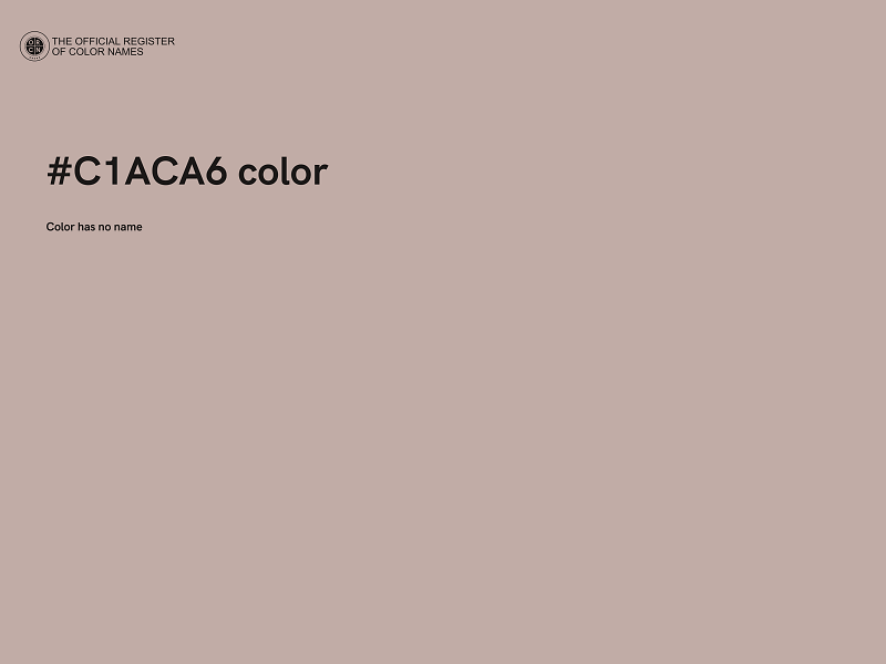 #C1ACA6 color image