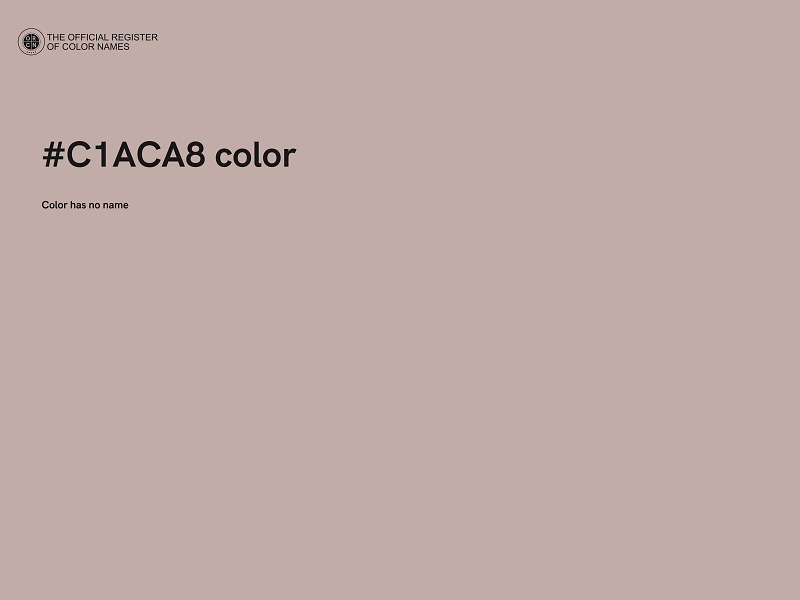 #C1ACA8 color image