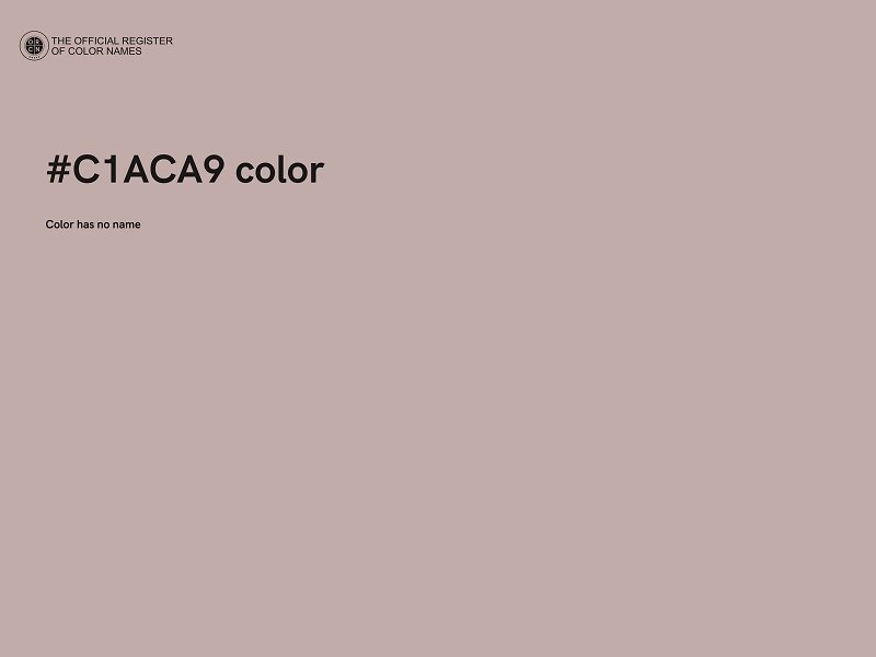 #C1ACA9 color image