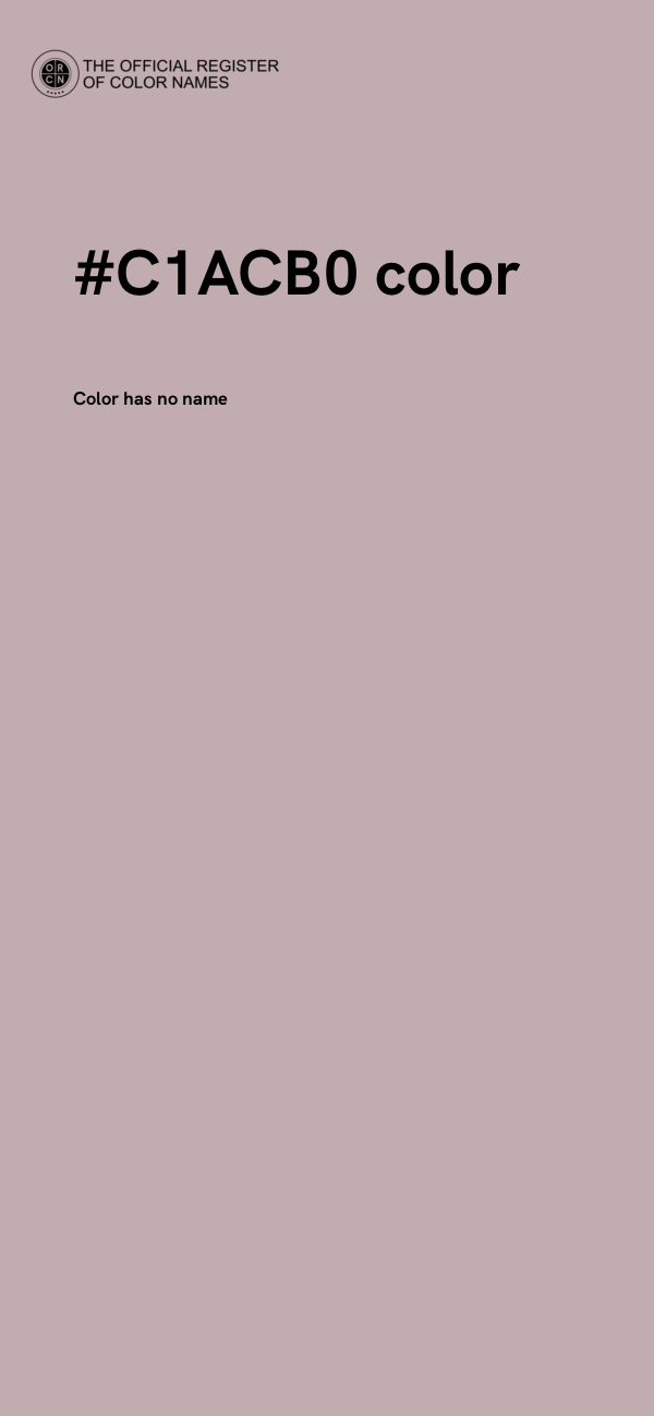 #C1ACB0 color image