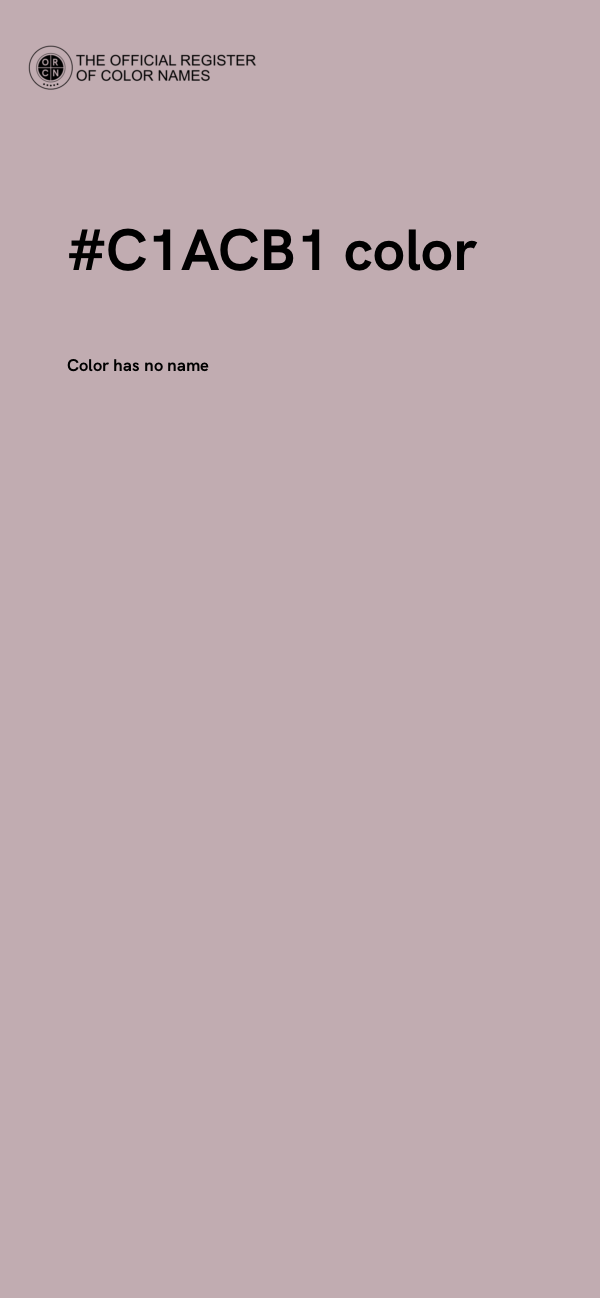 #C1ACB1 color image