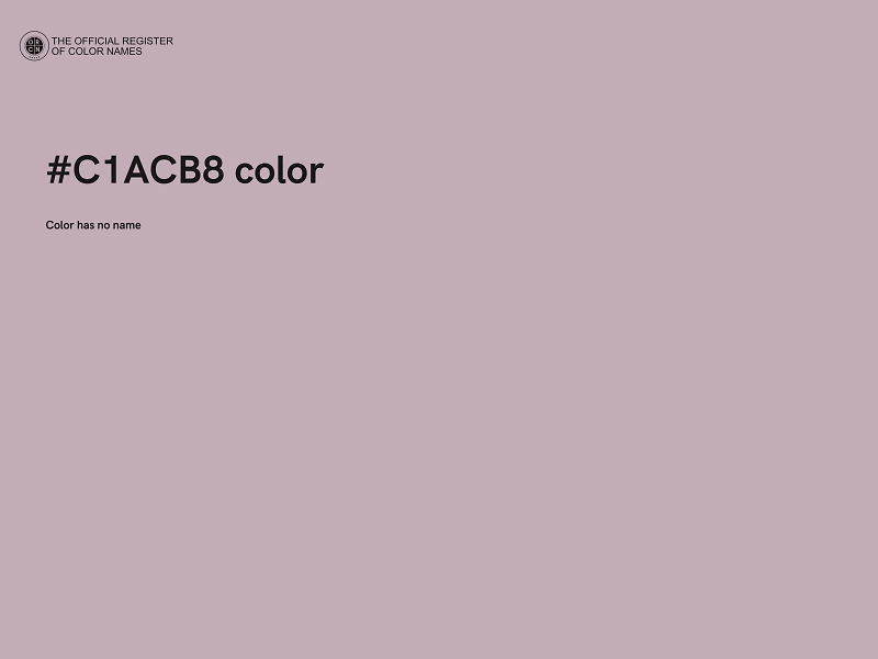 #C1ACB8 color image