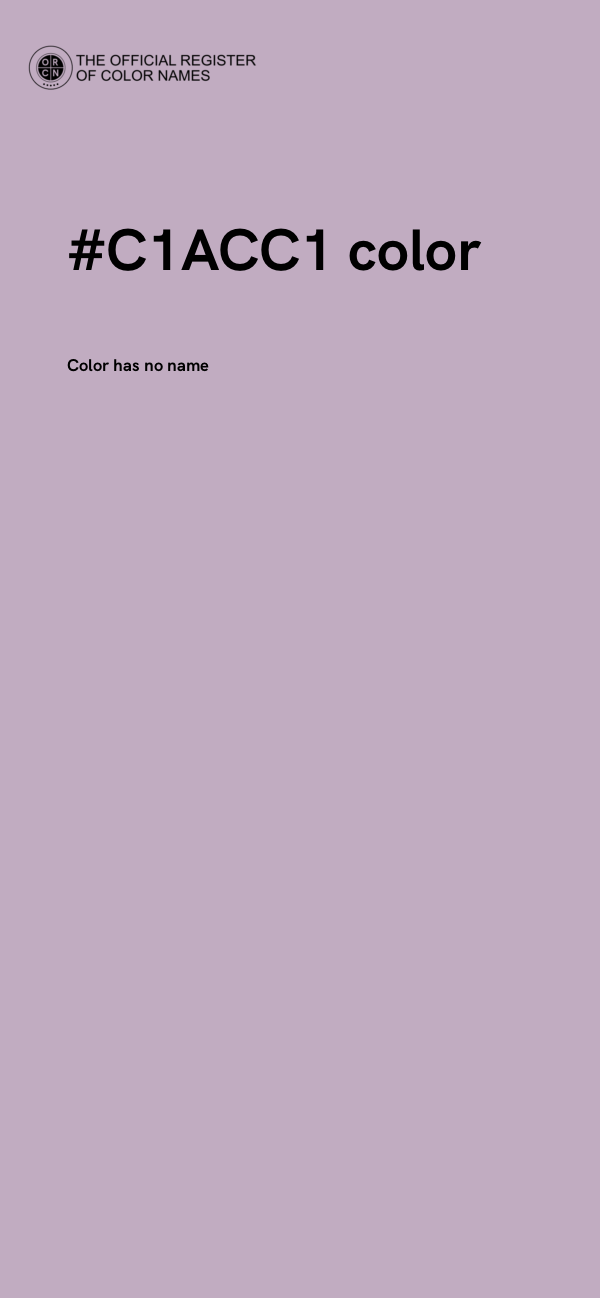 #C1ACC1 color image