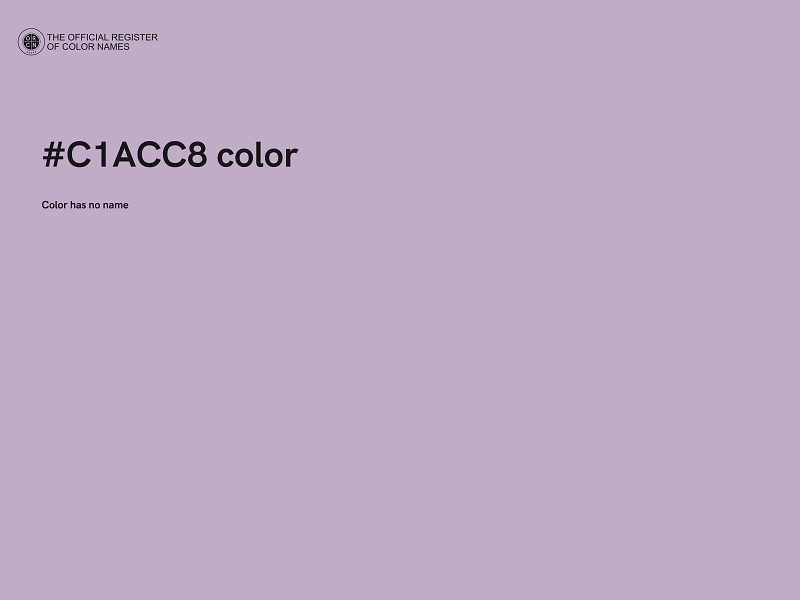 #C1ACC8 color image