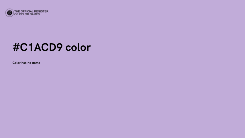 #C1ACD9 color image