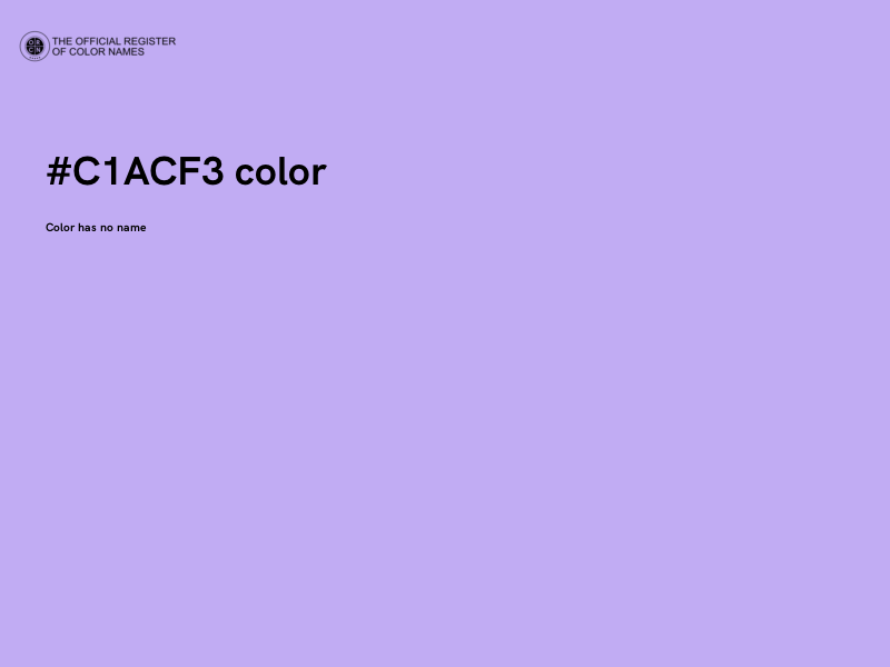 #C1ACF3 color image
