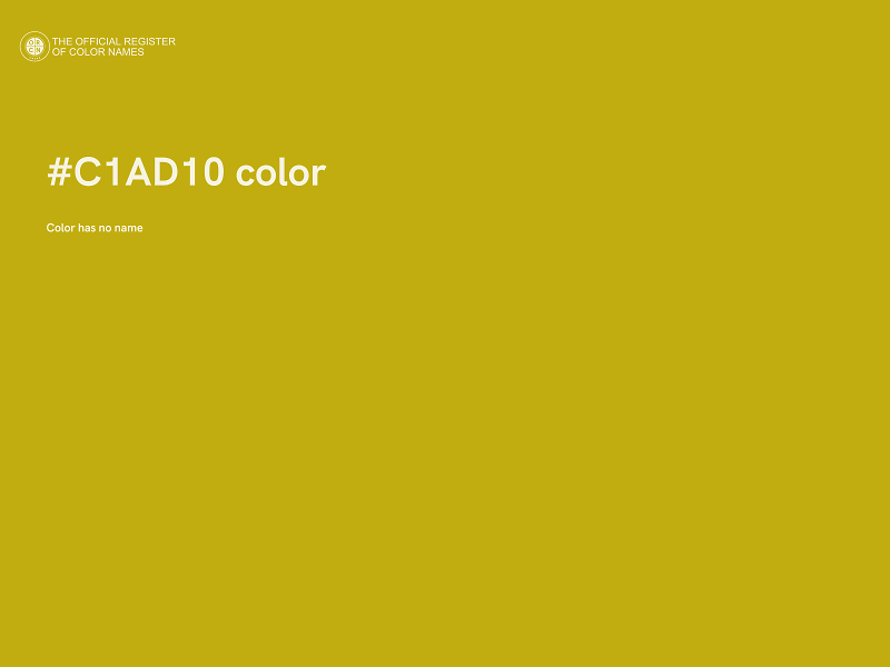 #C1AD10 color image