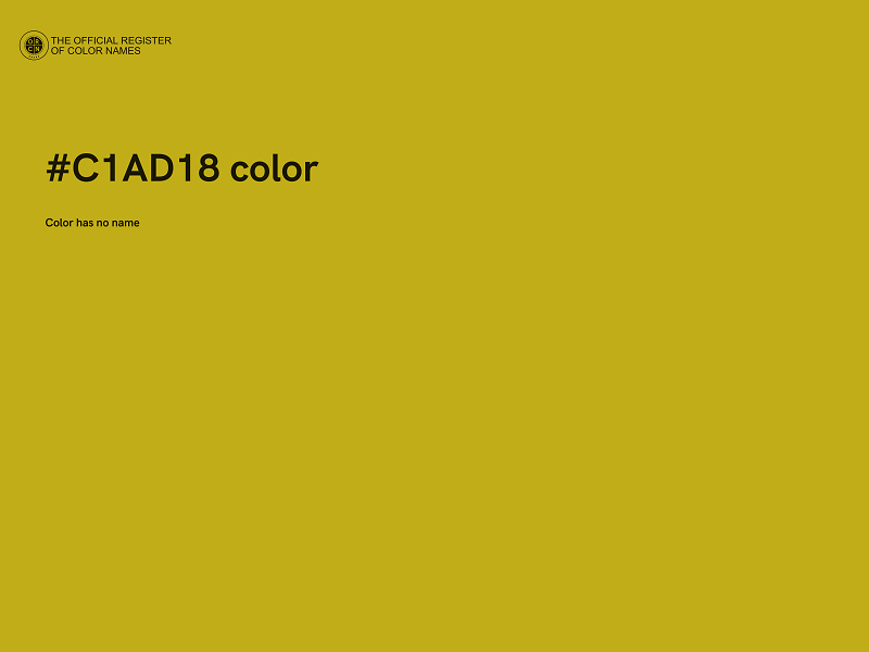 #C1AD18 color image