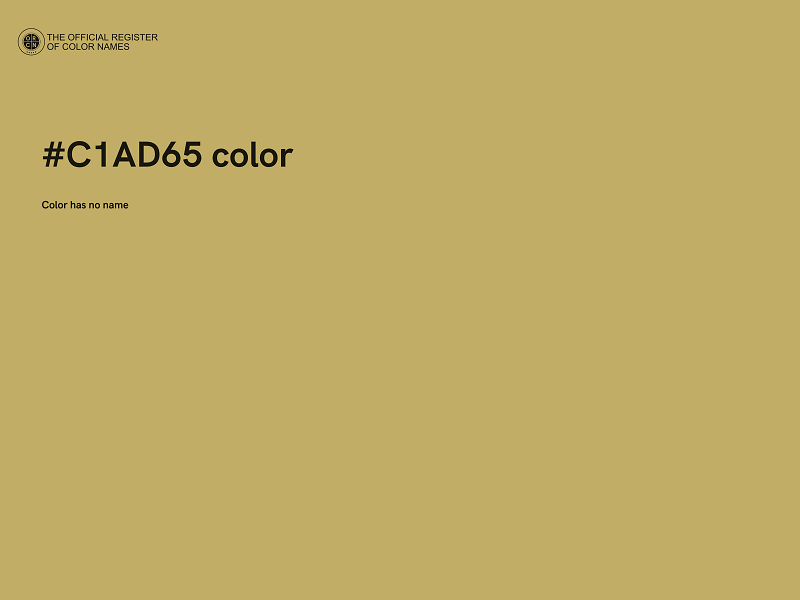 #C1AD65 color image