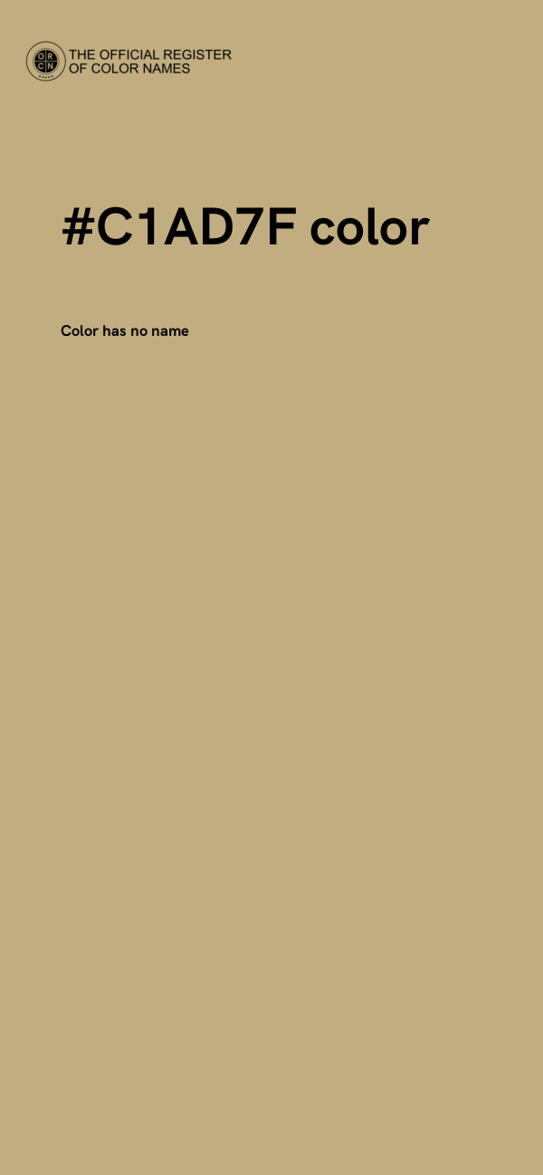 #C1AD7F color image