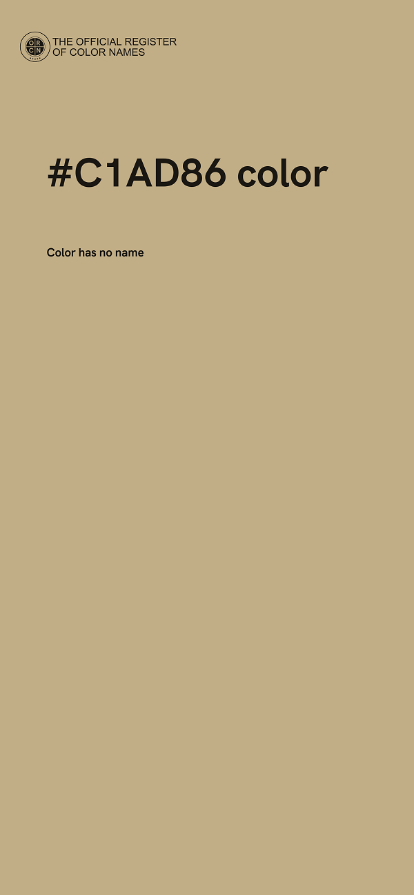 #C1AD86 color image