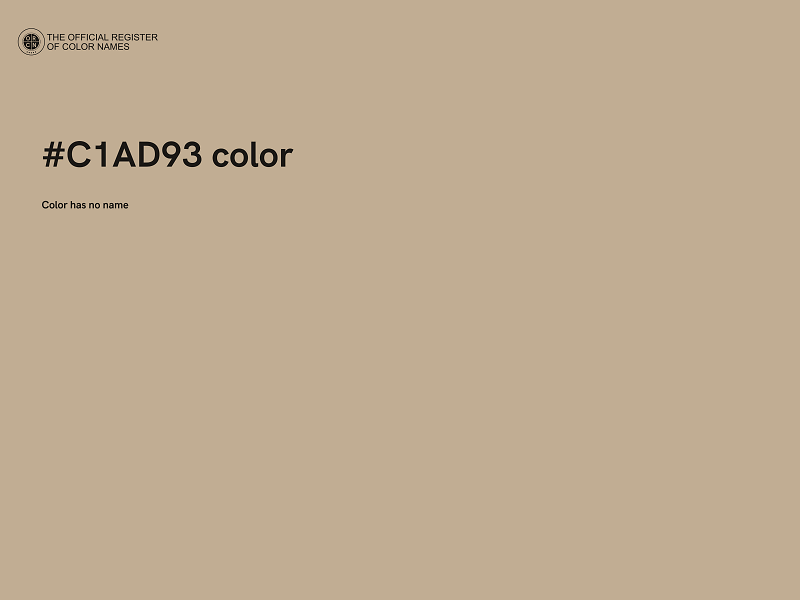 #C1AD93 color image