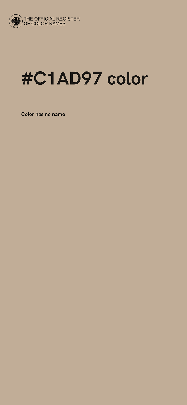 #C1AD97 color image