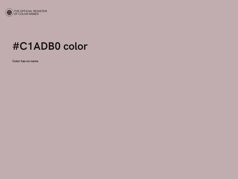 #C1ADB0 color image