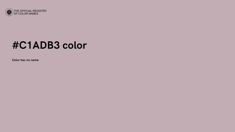 #C1ADB3 color image