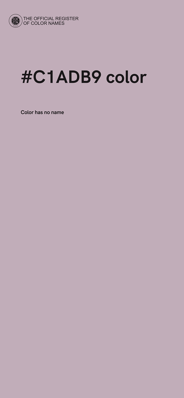 #C1ADB9 color image