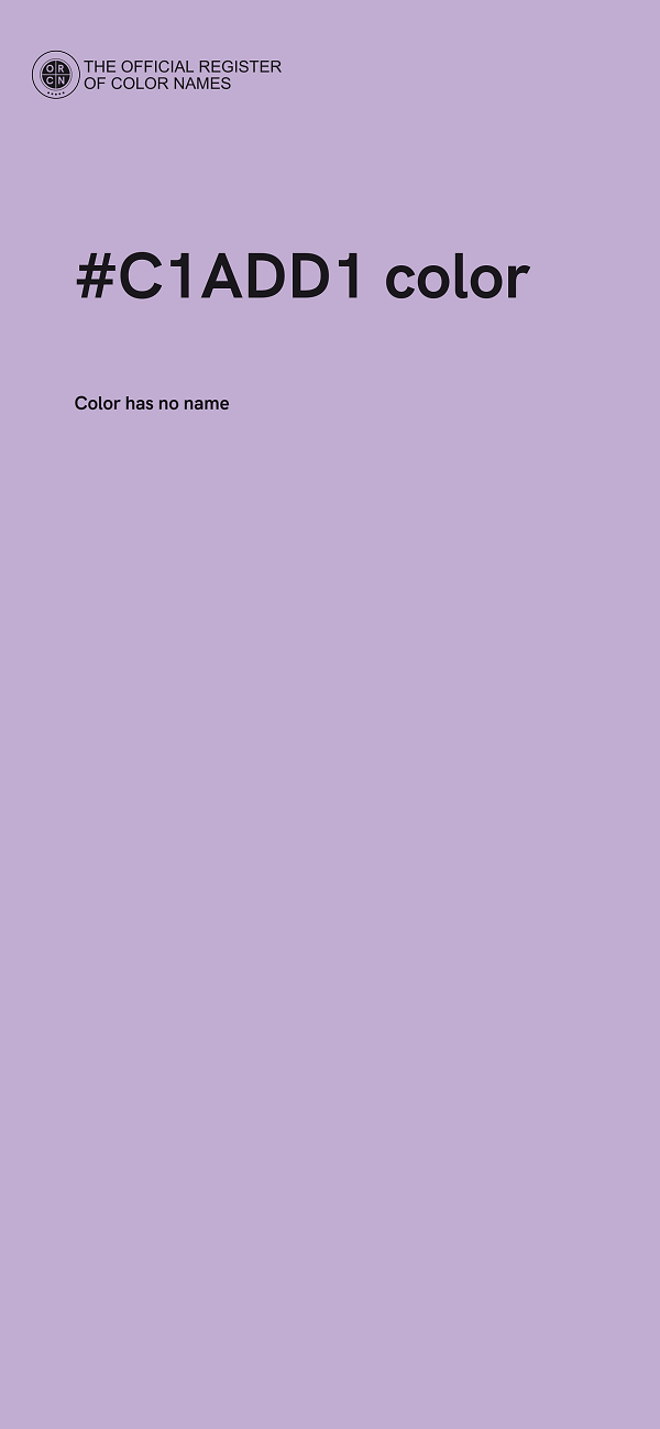 #C1ADD1 color image