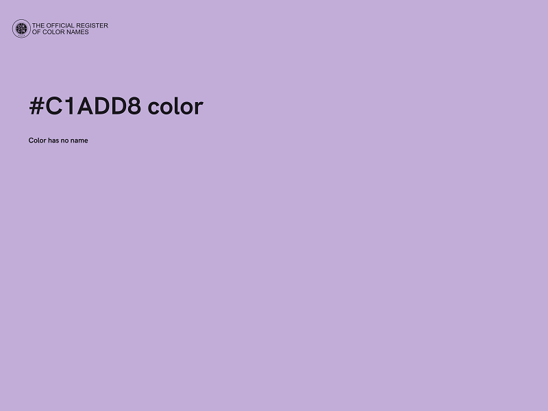 #C1ADD8 color image
