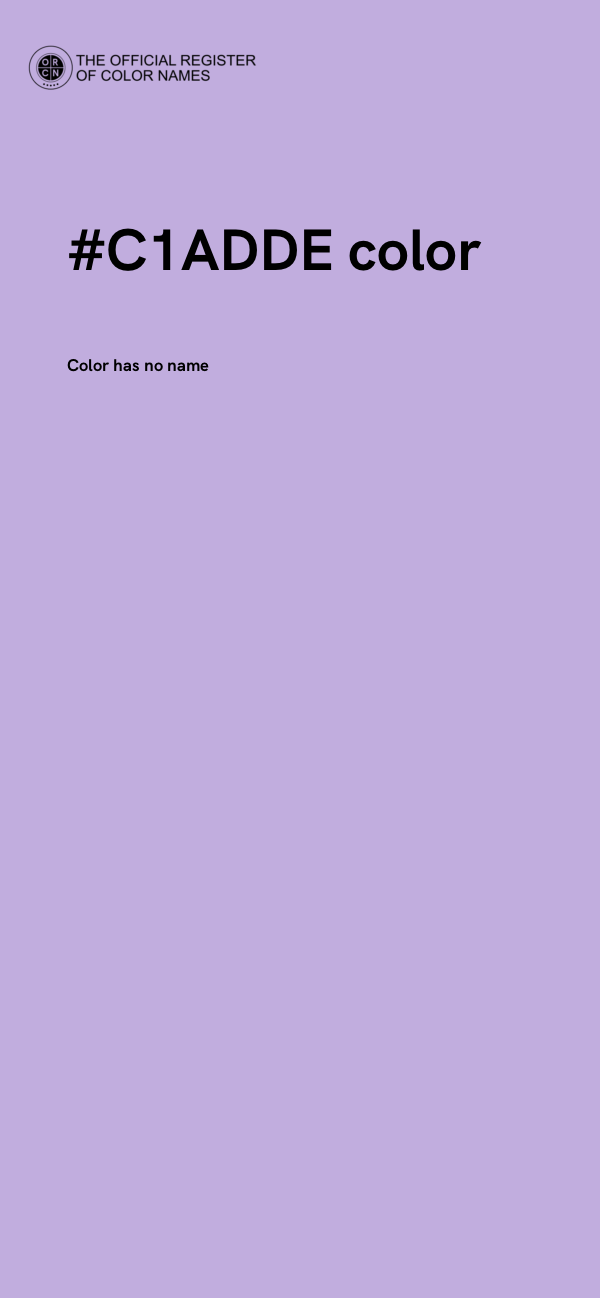 #C1ADDE color image