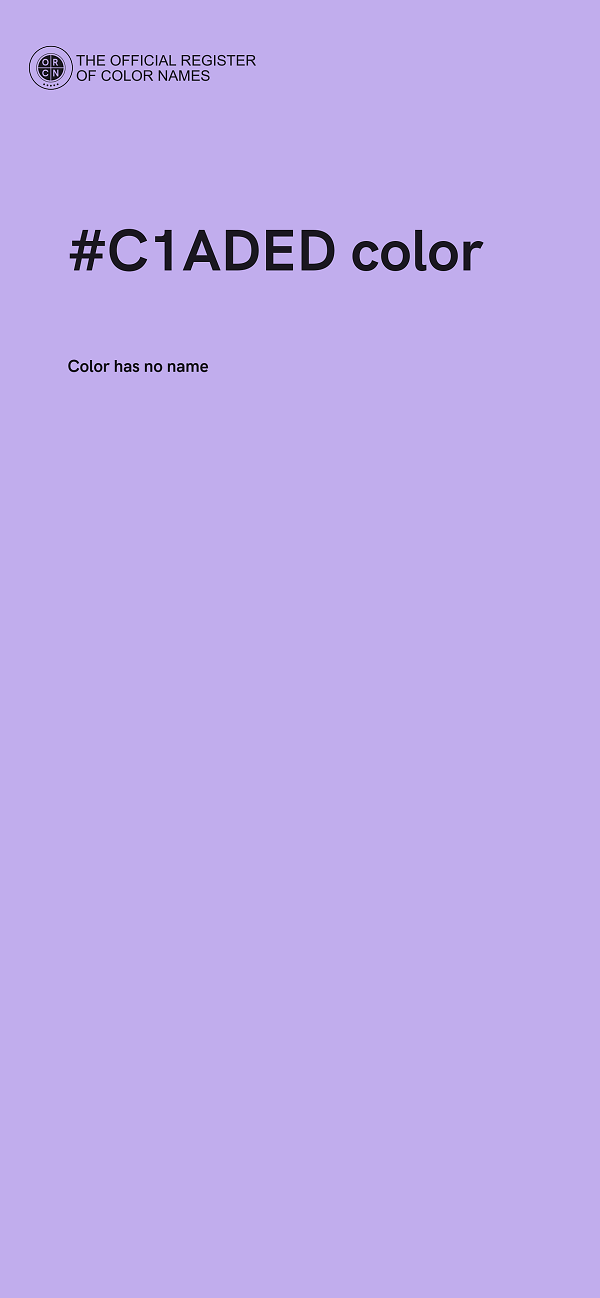 #C1ADED color image