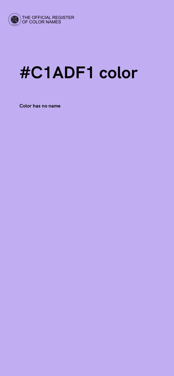 #C1ADF1 color image