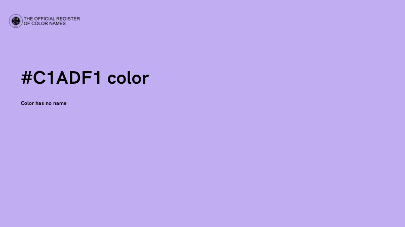 #C1ADF1 color image