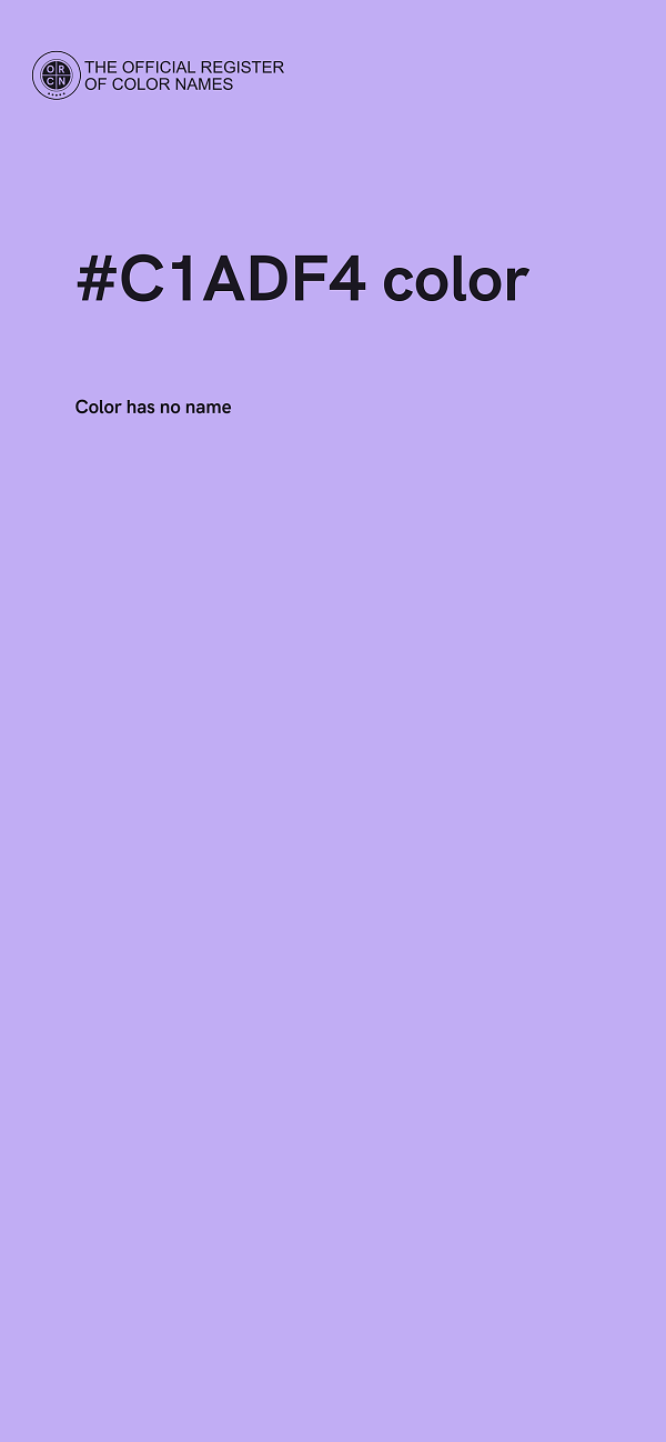 #C1ADF4 color image