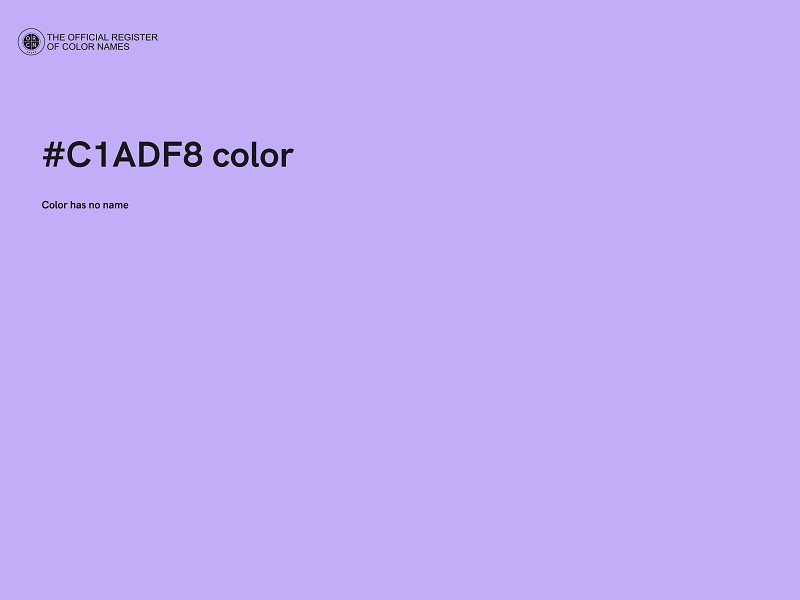 #C1ADF8 color image