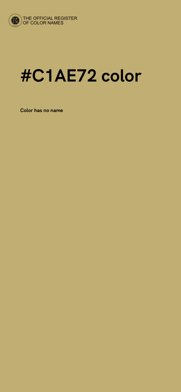 #C1AE72 color image