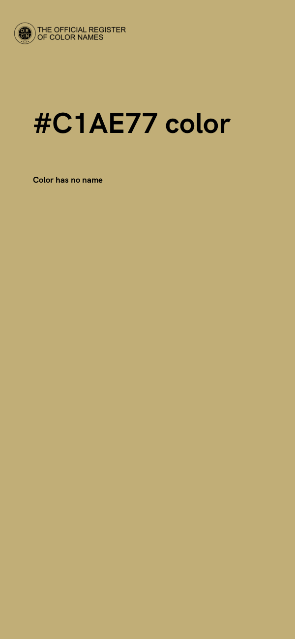 #C1AE77 color image