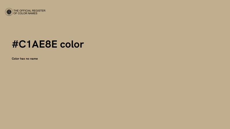 #C1AE8E color image