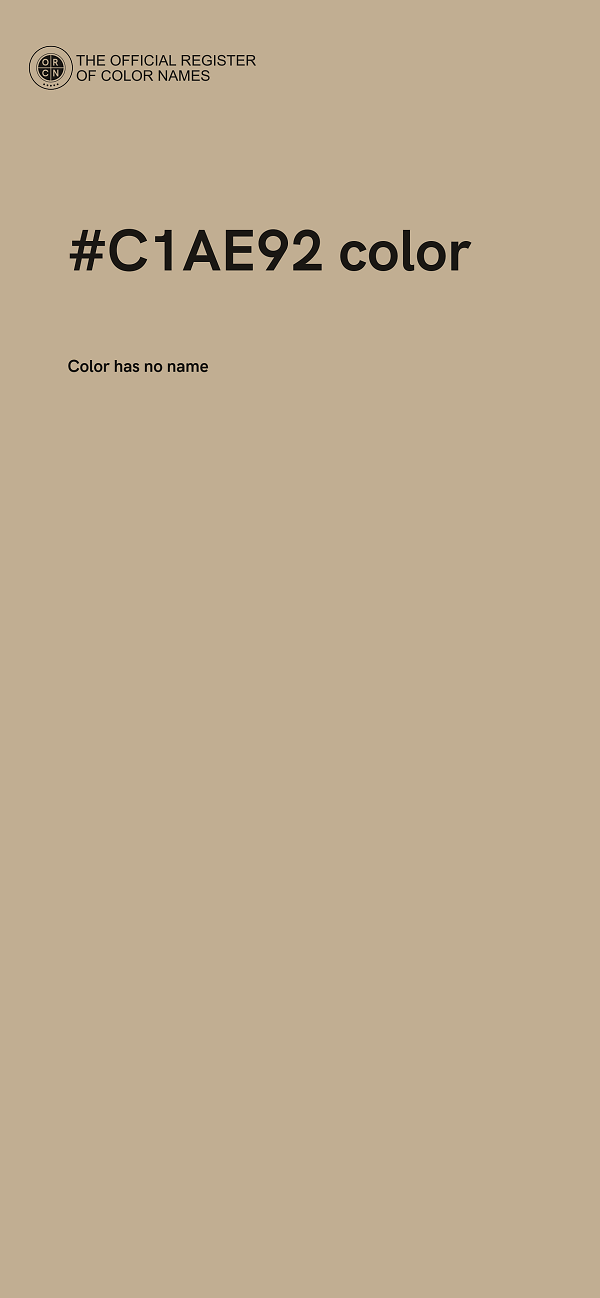 #C1AE92 color image