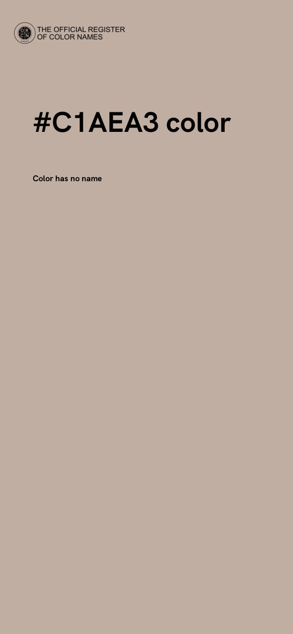 #C1AEA3 color image