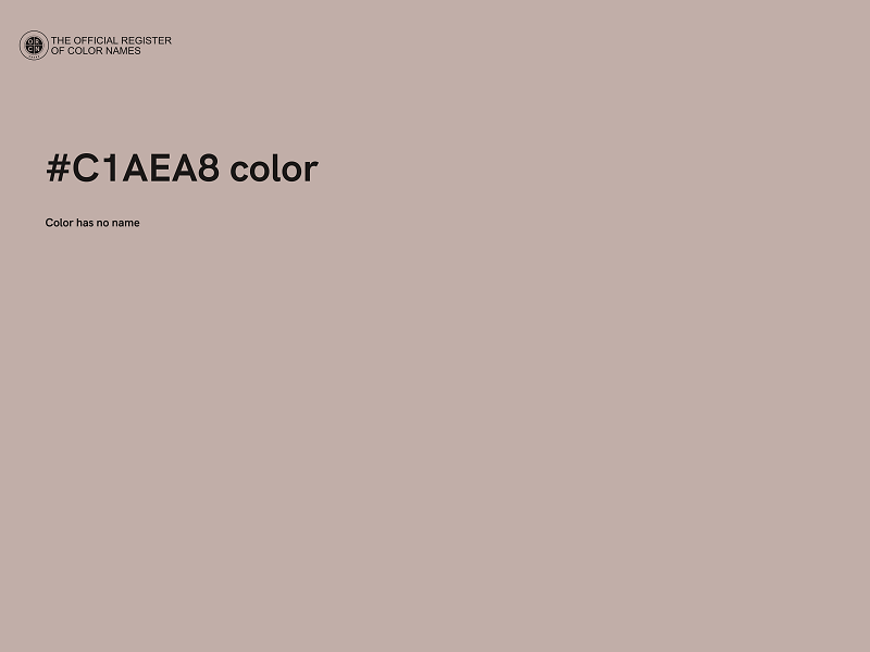 #C1AEA8 color image