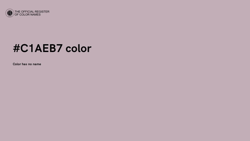 #C1AEB7 color image