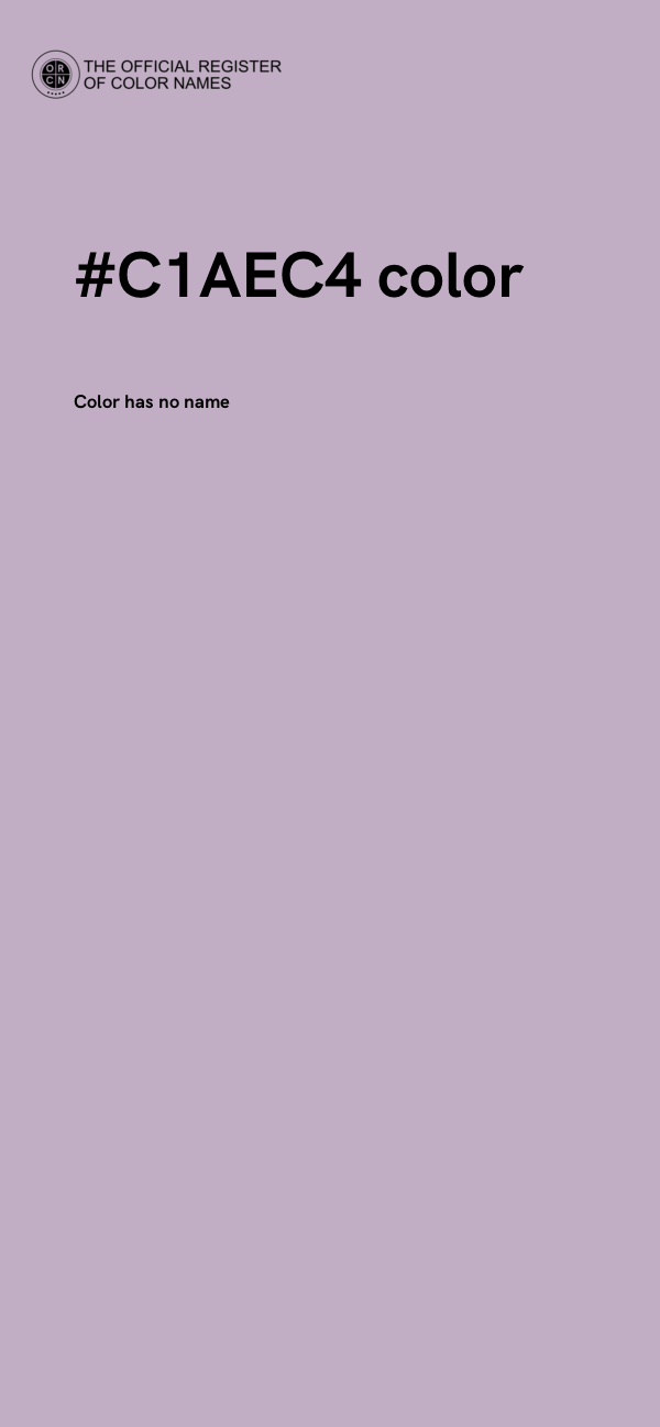 #C1AEC4 color image