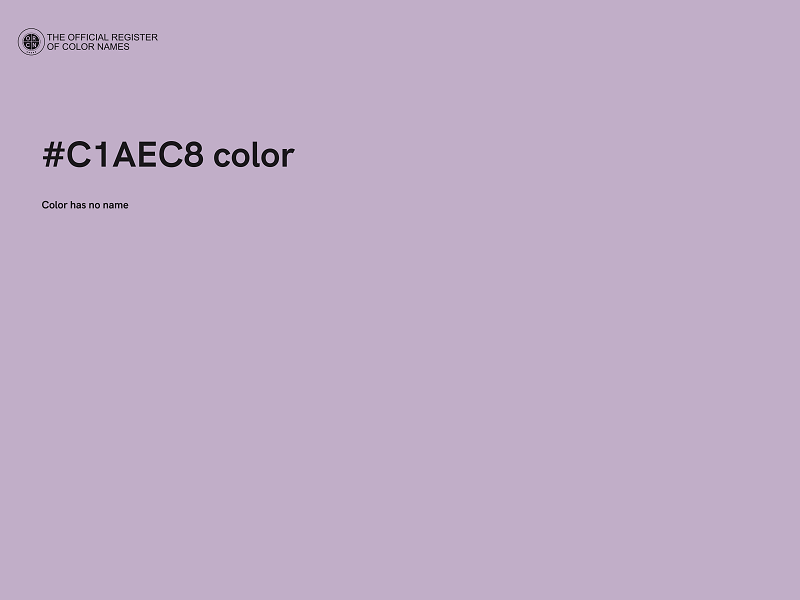 #C1AEC8 color image