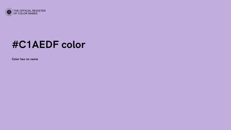 #C1AEDF color image