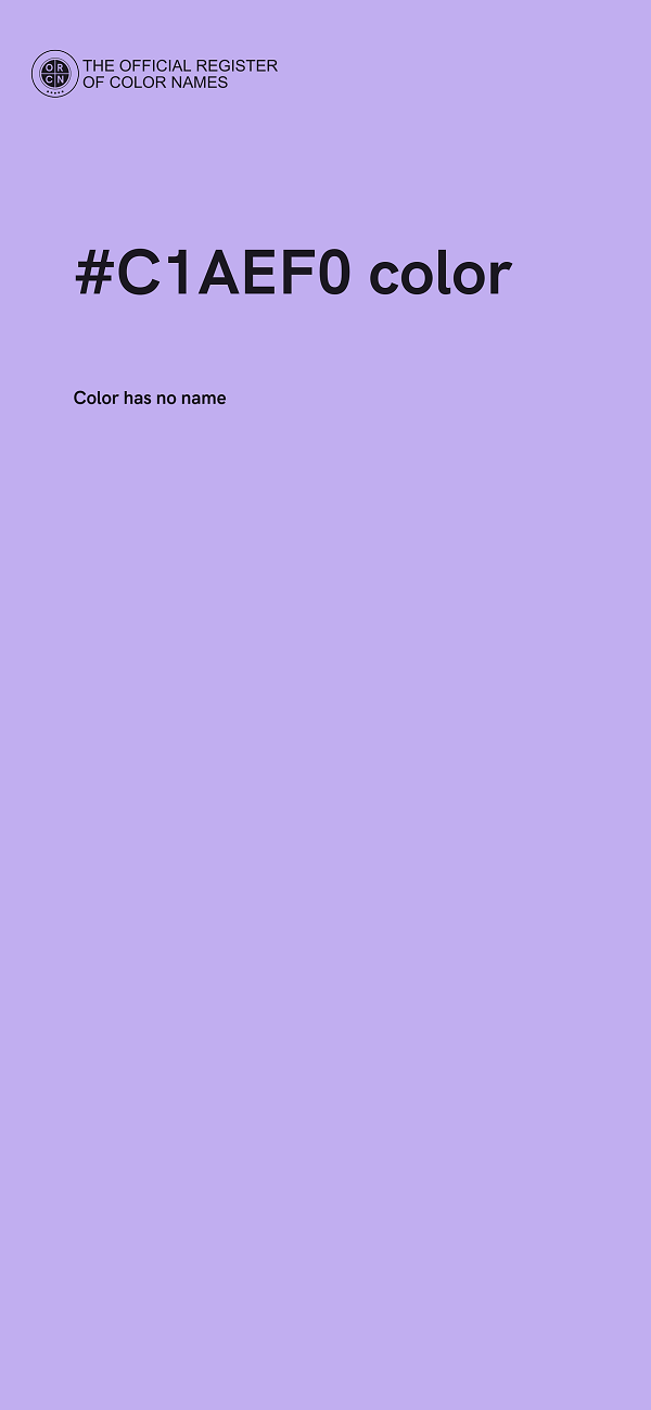 #C1AEF0 color image